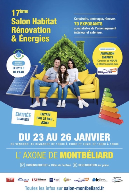 Salon Habitat Rénovation et Energies du 23 au 26/01/2026 à Montbéliard