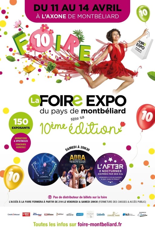 Foire Expo du pays de Montbéliard du 11 au 14 Avril 2025